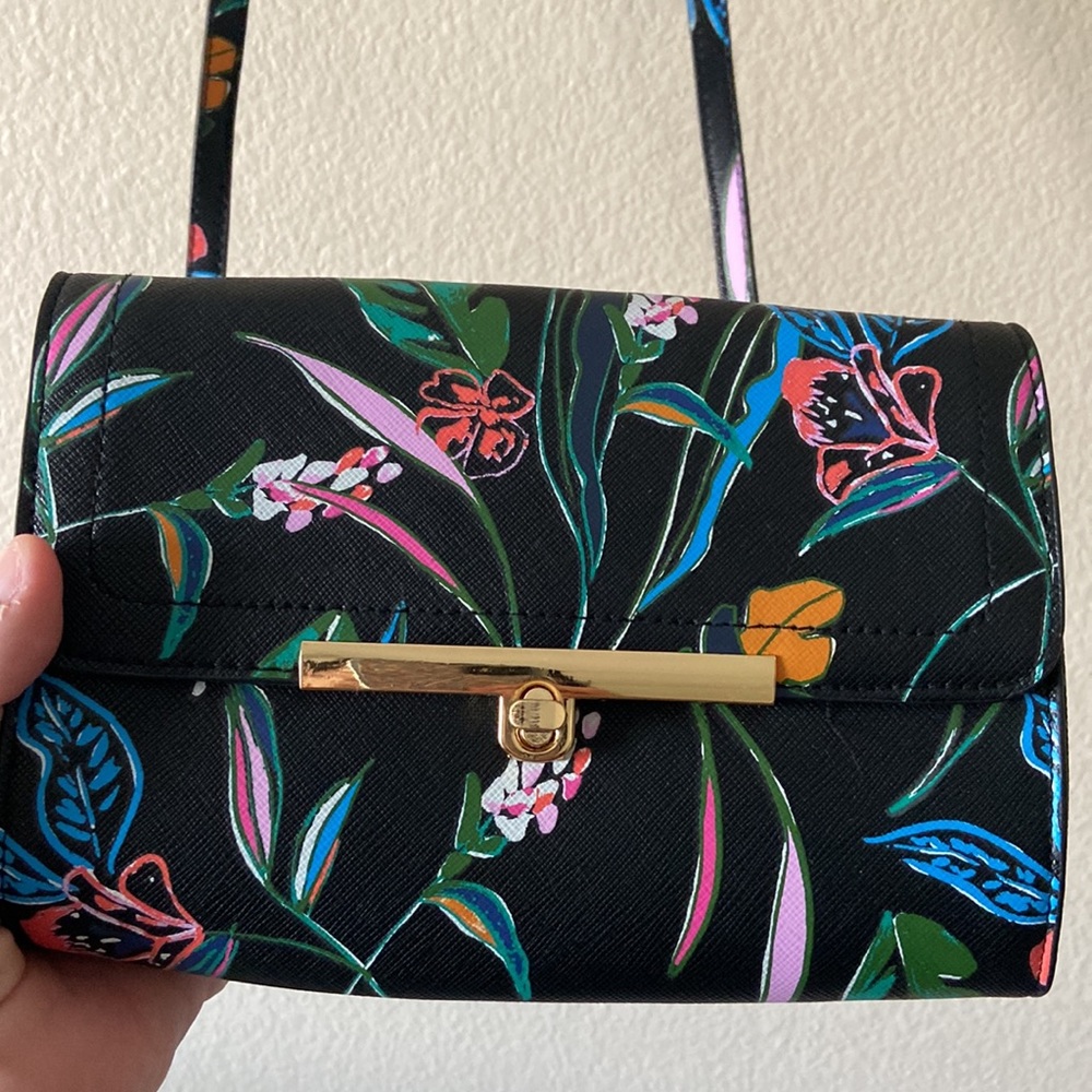 Vegan PU Floral Mini Crossbody
